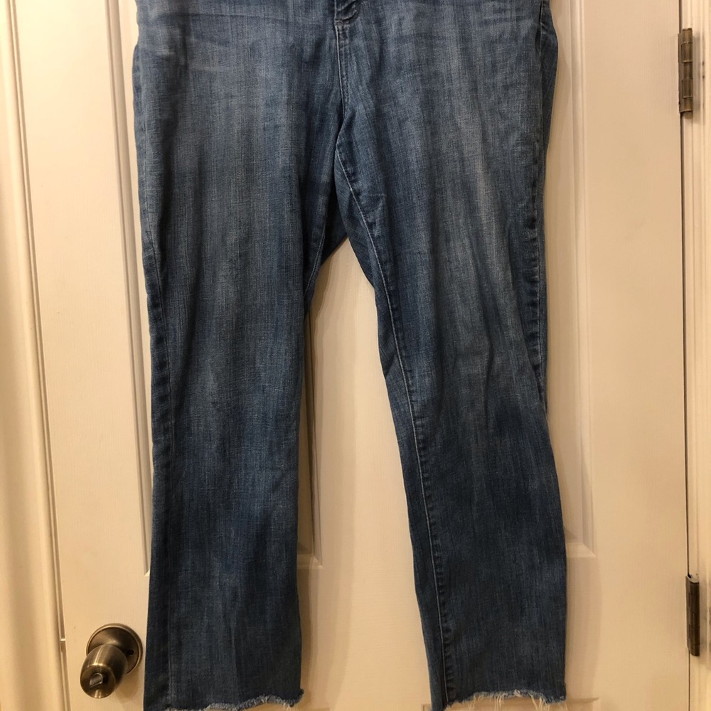 NYDJ frayed edge jeans